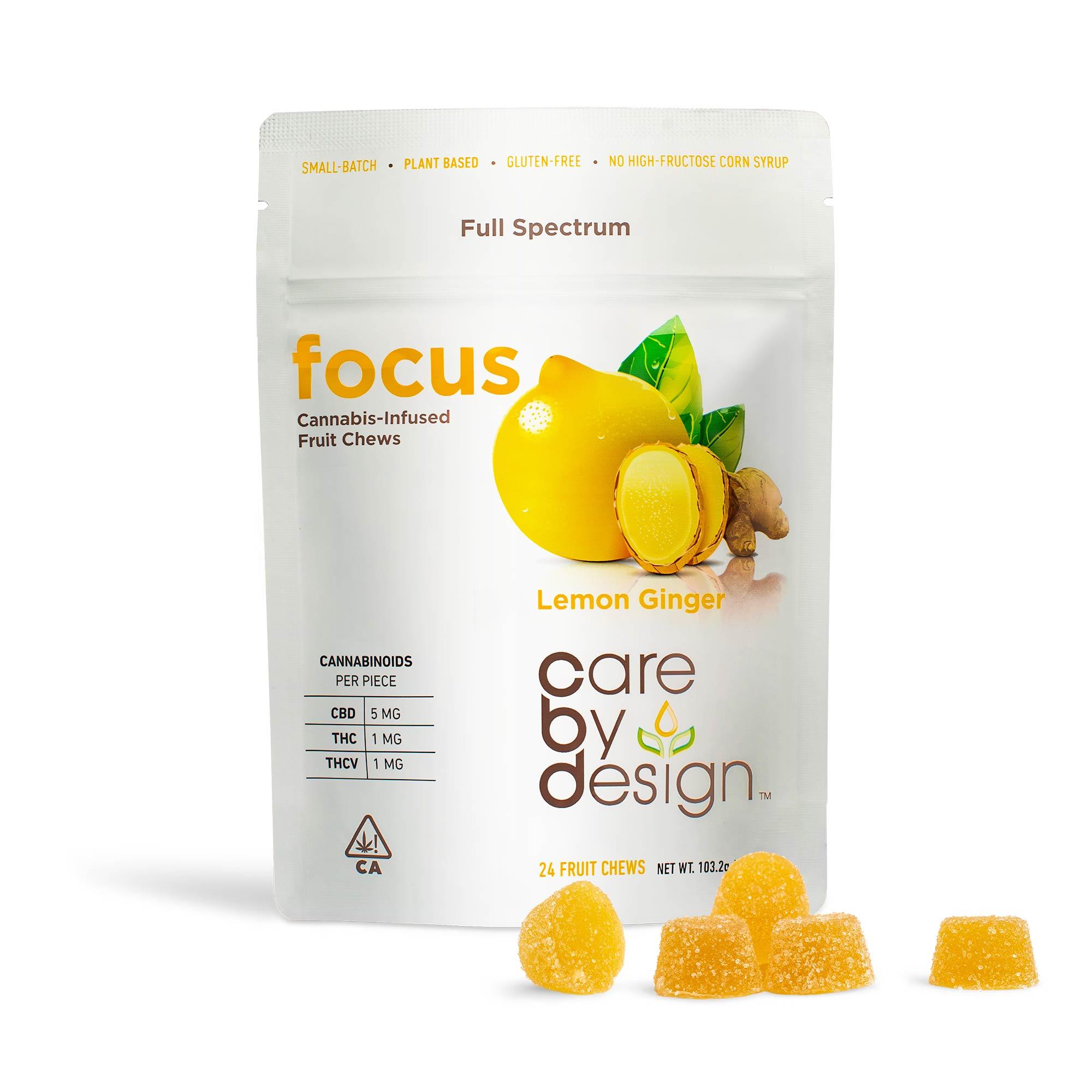 Lemon Ginger "Focus" Gummies